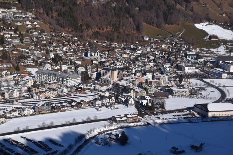 Engelberg liegt auf 1000m