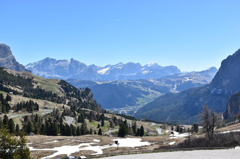 Blick zurück nach Corvara Blick zurück nach Corvara