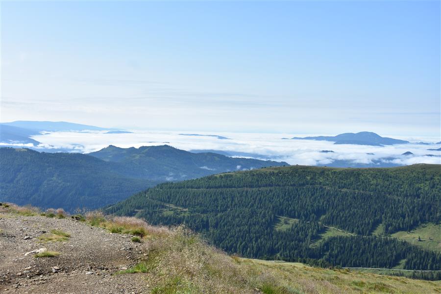 Unten im Tal ein Nebelmeer Unten im Tal ein Nebelmeer