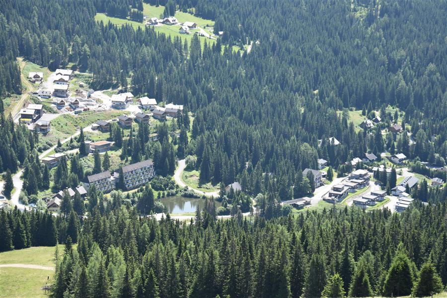 Ort Lachtal beim Abstieg Ort Lachtal beim Abstieg